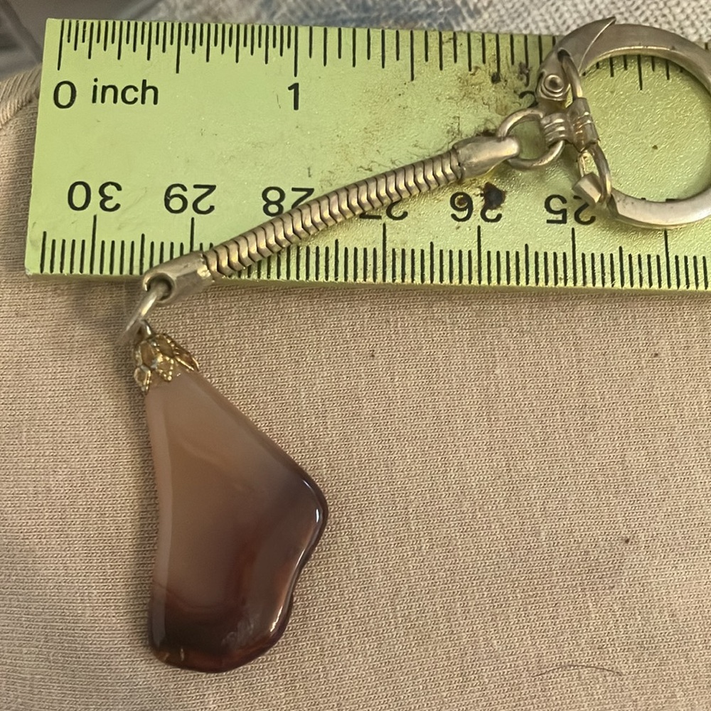 Natural stone key ring - Picture 3 of 3